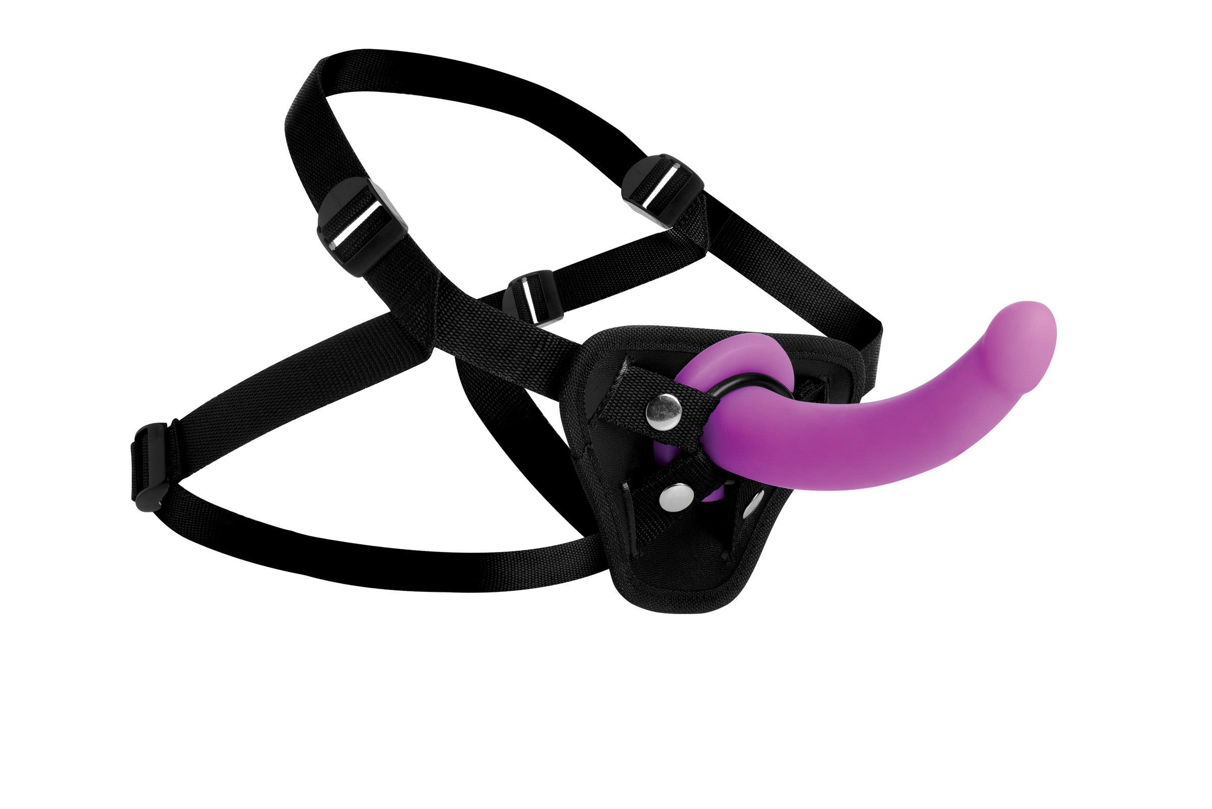 XR Brands Navigator Silicone G Spot Dildo With Harness