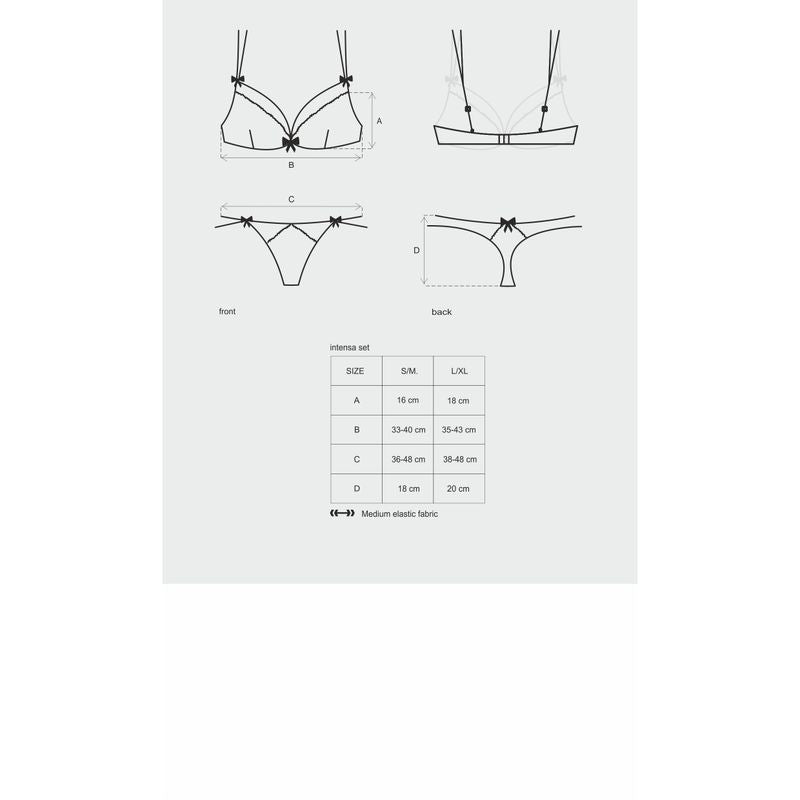 Obsessive Intensa 2 Piece Set Black