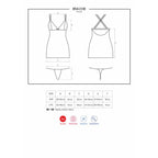 Obsessive Mesh & Lace Chemise & Thong