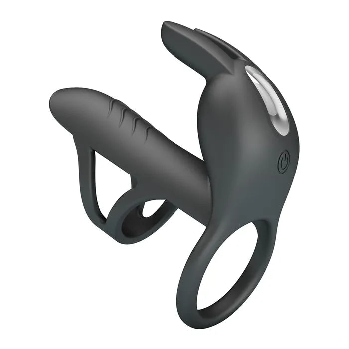 Party Up MARK USB Rechargeable Vibrating Cock Sleeve Black Secondary image