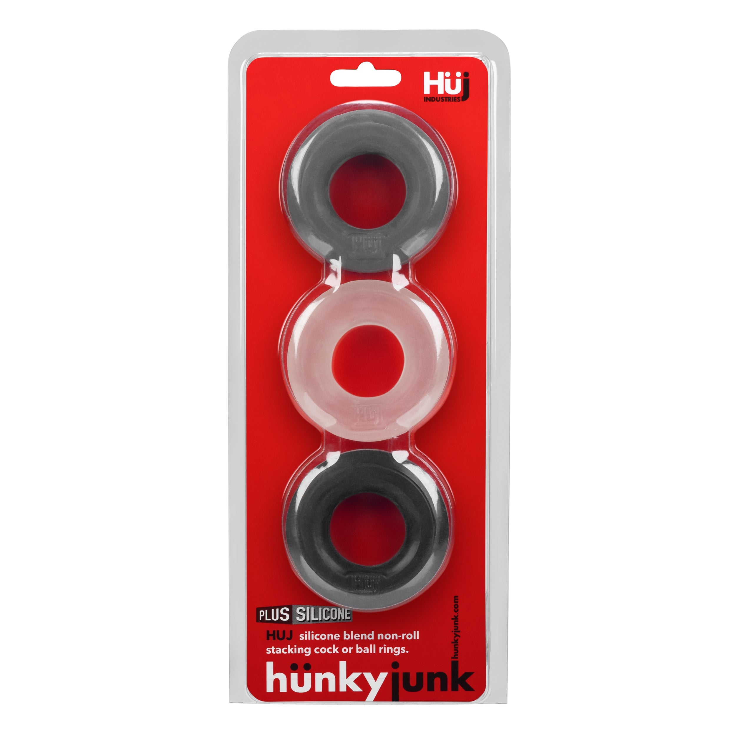 Hunkyjunk HUJ3 Cock Ring 3 Pack Secondary image