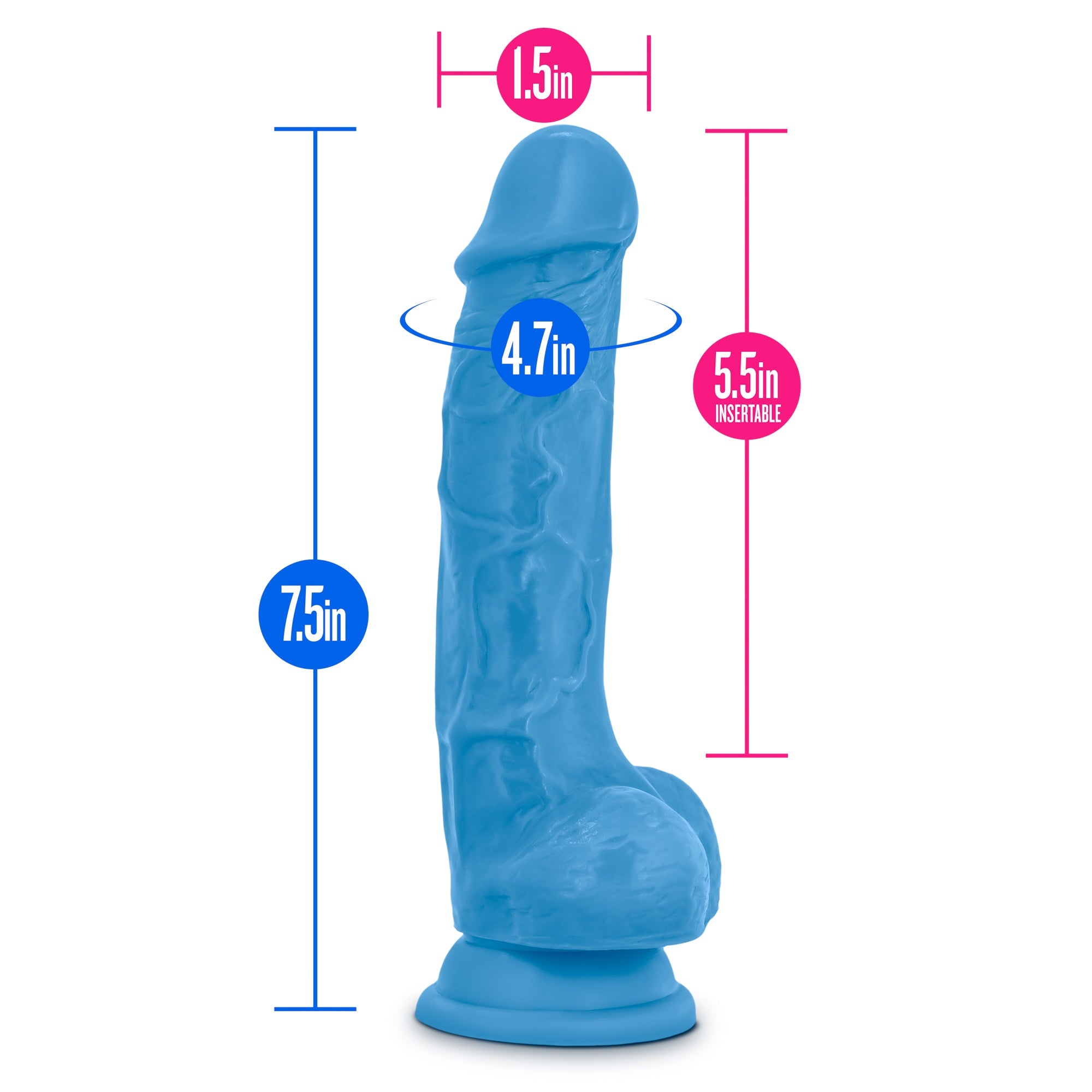 Blush Novelties Neo Dual Density Cock With Balls 7 Inch Blush Novelties