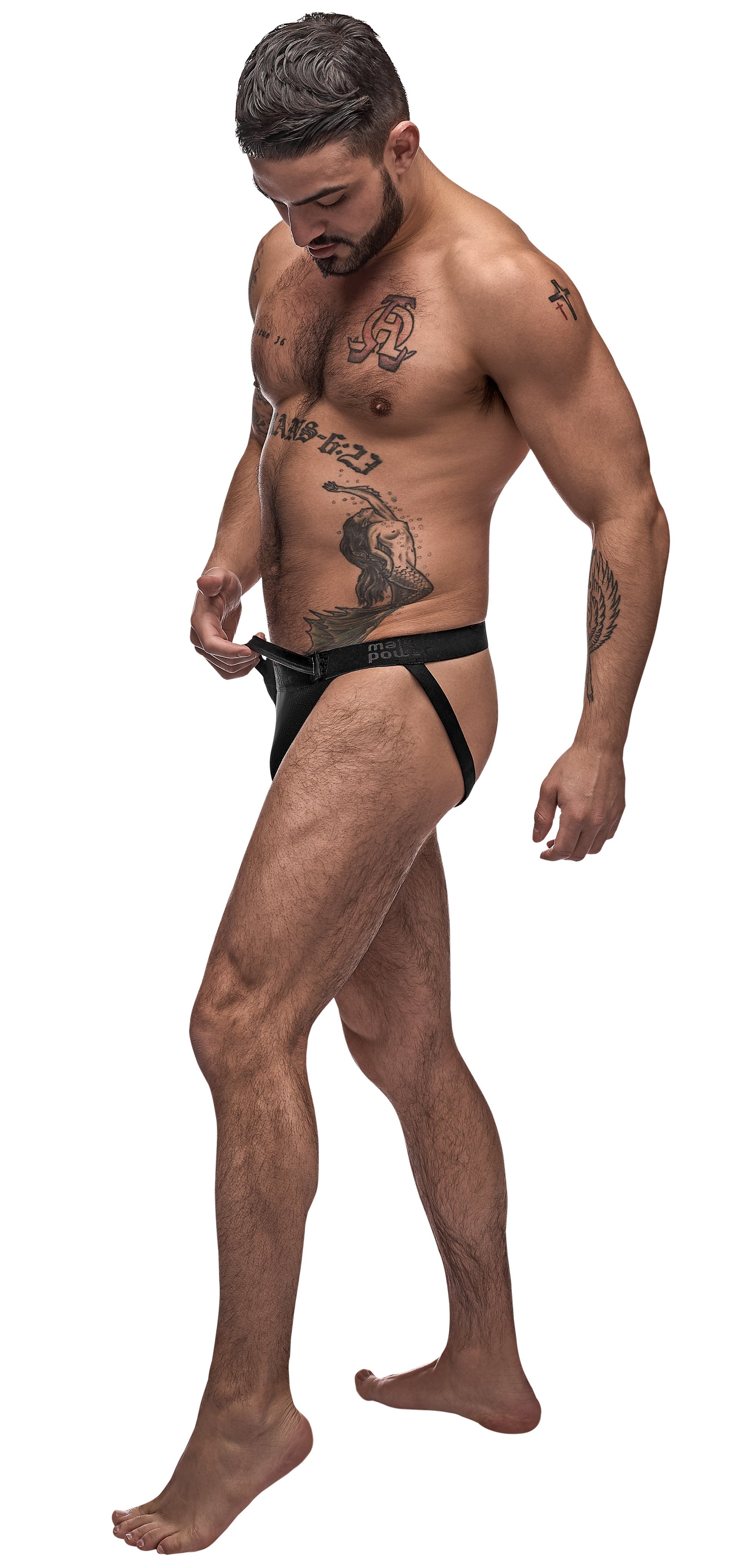 Male Power Grip and Rip Off Mens Jock Black L / XL Secondary image