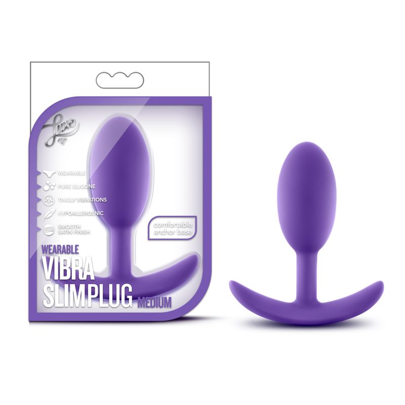 Luxe Wearable Vibra Slim Plug Medium
