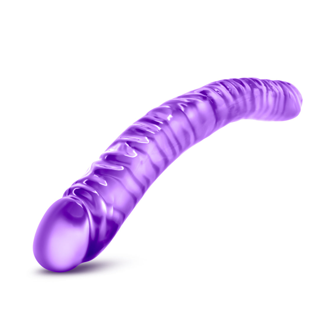 Blush Novelties B Yours Double Realistic Dildo Purple 18 Inch Secondary image