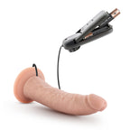 Blush Novelties Dr Skin Dr Dave Vibrating Cock With Suction Cup 7 Inch Vanilla Blush Novelties