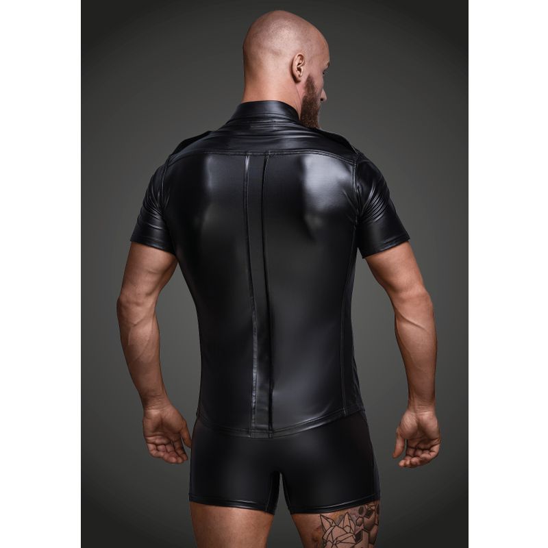 Noir Sexy And Elegant Shirt With Front Pockets