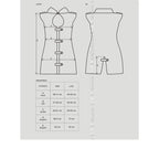 Obsessive Stewardess Costume Grey 3 Piece S / M