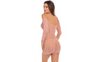 Rene Rofe Skin Tight Demure Long Sleeve Mini Dress Black Rene Rofe
