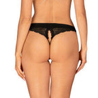 Obsessive Chemeris Crotchless Womens Panties Black Obsessive