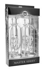 XR Brands Master Series Stainless Steel Clover Clamp Nipple Stretcher
