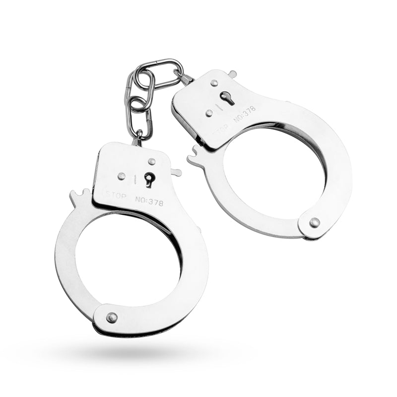 Easytoys Fetish Collection Classic Metal Hand Cuffs Silver Main image