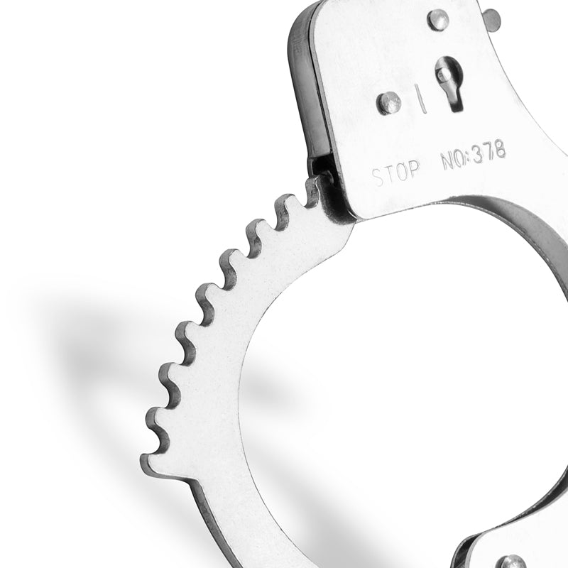 Easytoys Fetish Collection Classic Metal Hand Cuffs Silver Secondary image