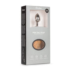 XR Brands Fetish Collection Fox Tail No 2 Silver Butt Plug