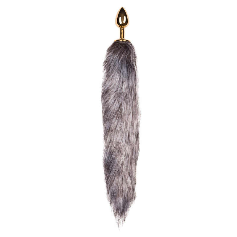 XR Brands Fetish Collection Fox Tail No 5 Gold Anal Plug