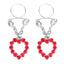 Peekaboo Pasties Ruby Hearts Nipple Jewellery Peekaboo Pasties