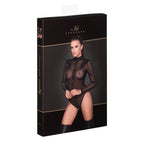 Noir Handmade's Elegant Embroidered Tulle Bodysuit Noir Handmade