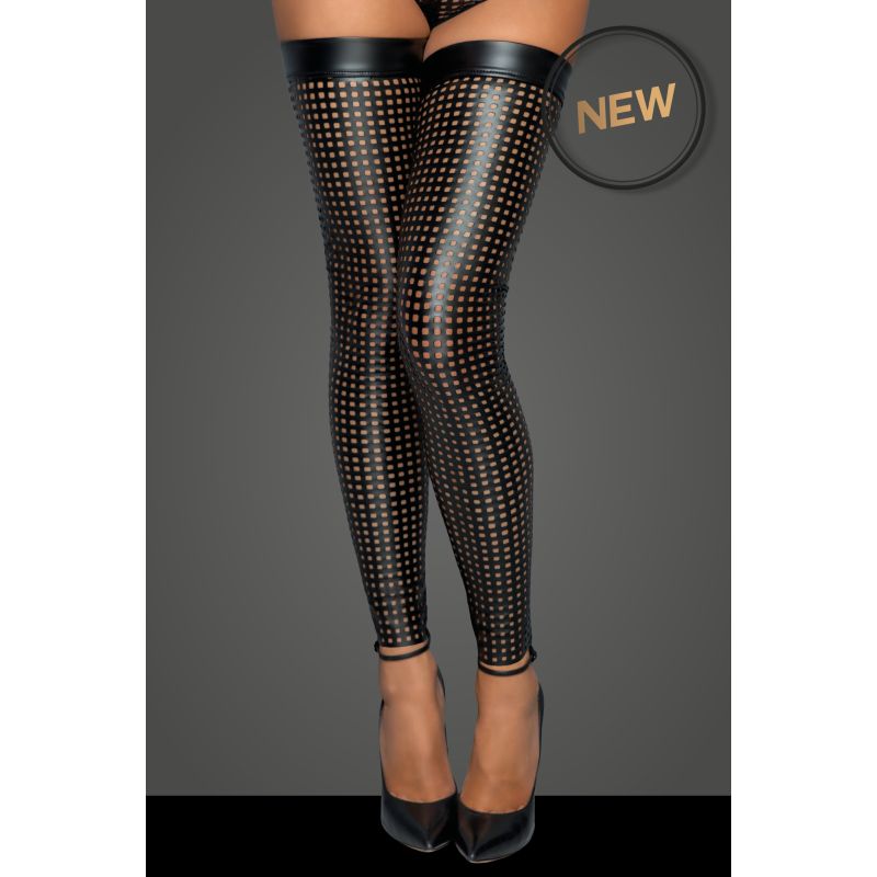 Noir Handmade Ladies Lasercut Stockings Noir Handmade