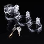 Brutus Shark Chastity Cock Cage Clear