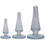 Doc Johnson Crystal Jellies Anal Initiation Butt Plug Kit Clear