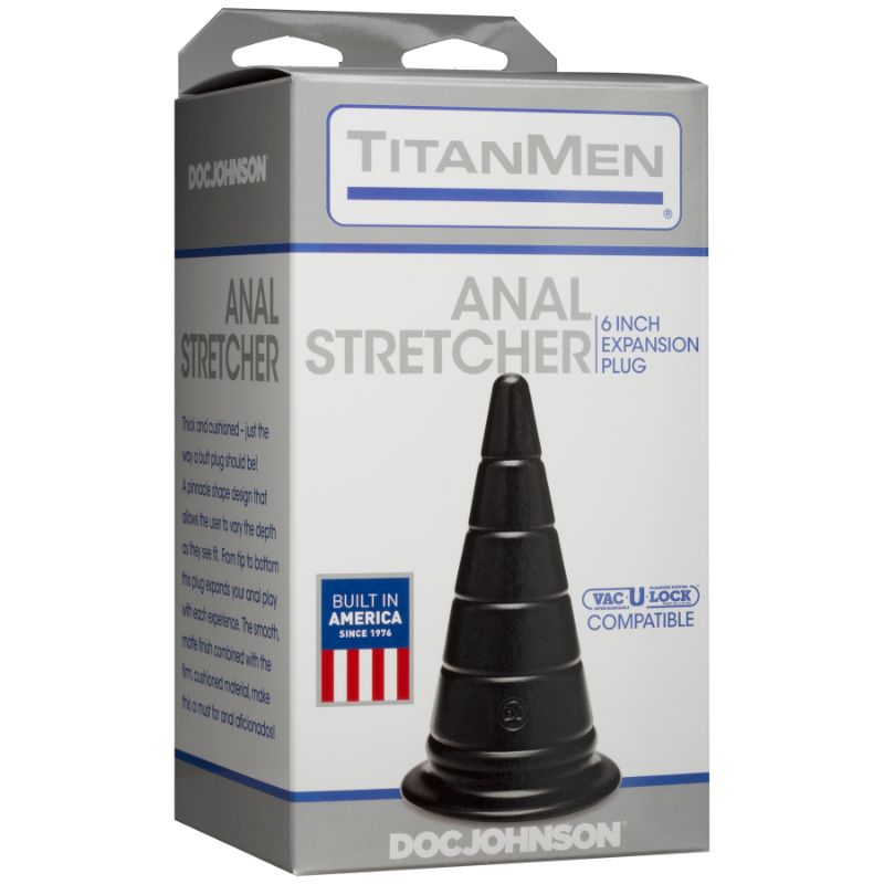 TitanMen Anal Stretcher Expansion Plug 6 Inch Black