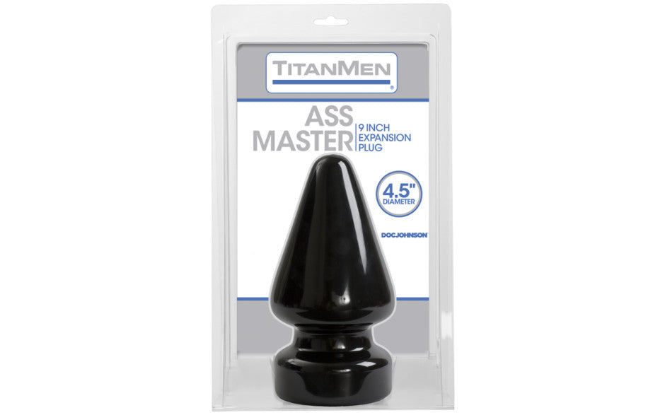 Doc Johnson TitanMen Tools Ass Master Butt Plug Black 4.5 Inch Main image