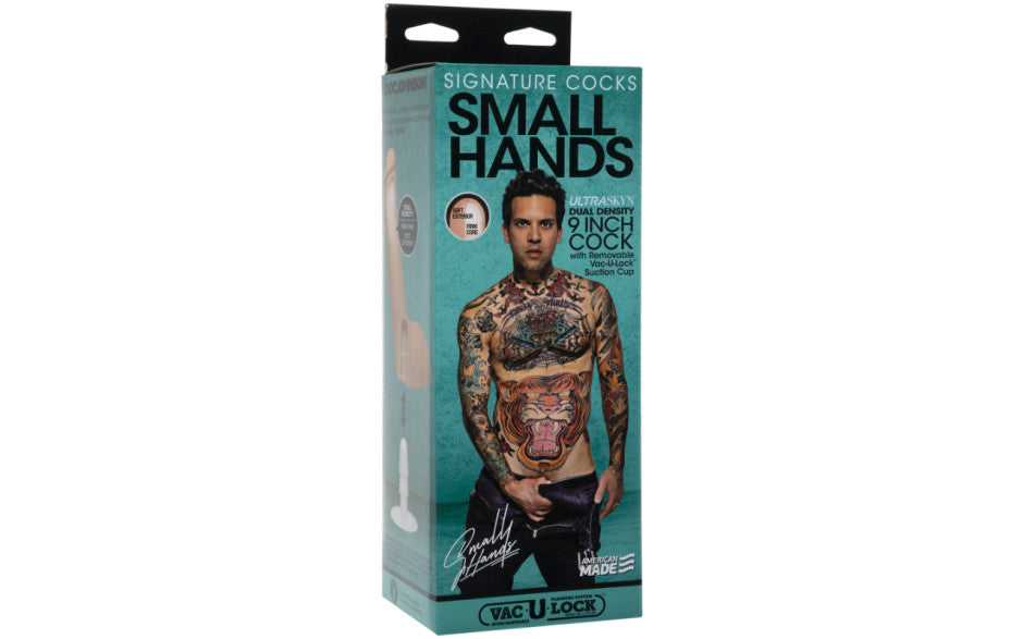 Doc Johnson Signature Cocks Small Hands Cock With Removable Vac U Lock Suction Cup Vanilla Doc Johnson