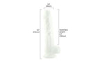 BMS Factory Addiction Pearl Suction Cup Realistic Dildo 8.5 Inch Pearl White BMS Factory