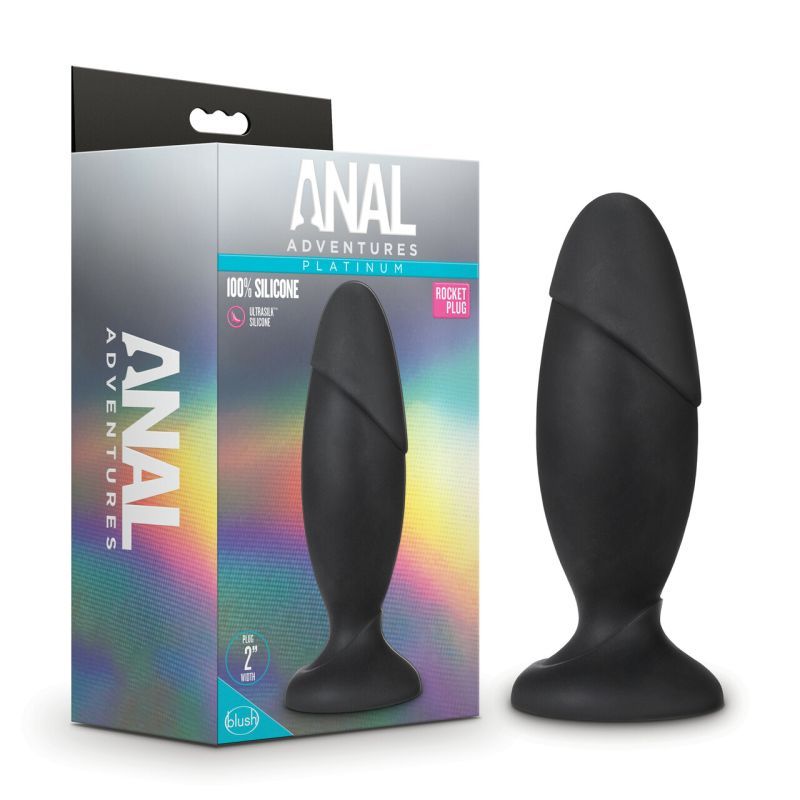 Anal Adventures Platinum Silicone Rocket Butt Plug