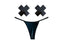 Neva Nude Dom Squad Black Wet Vinyl Pastie & G String Set Neva Nude