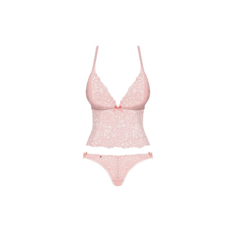 Obsessive Delicanta Top & Panties Pink S / M