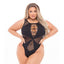 Pink Lipstick Duchess High Neck Womens Bodysuit One Size Pink Lipstick