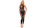 Pink Lipstick On Rails Footless Sexy Bodystocking Black S / M Pink Lipstick