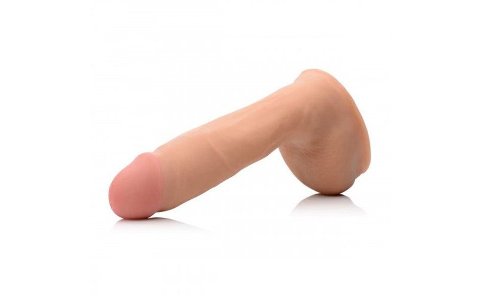 XR Brands Loadz Dual Density Squirting Dildo With Balls Reservoir 8 Inch XR Brands