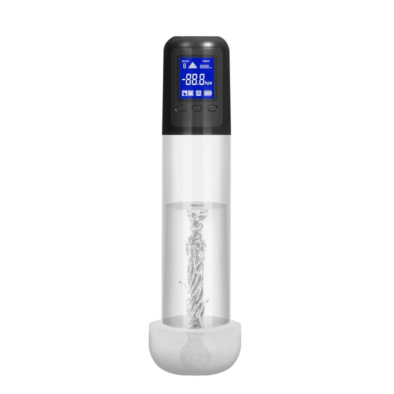 LuvPump Smart Rechargeable LCD Penis Pump With Sleeve & Donut Main image