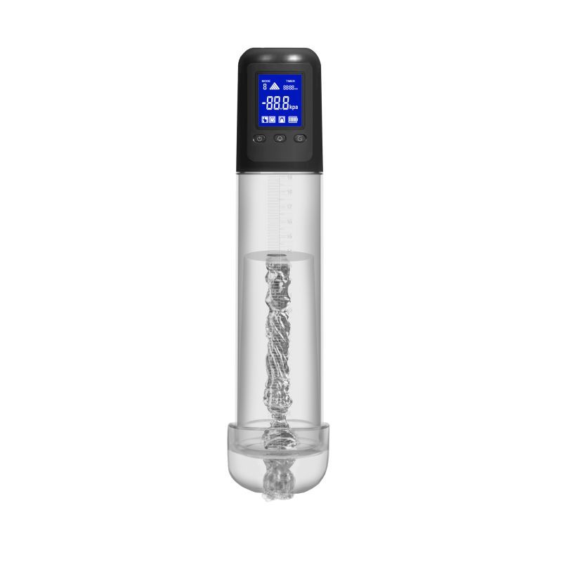 LuvPump Smart Rechargeable LCD Penis Pump With Sleeve & Donut Secondary image