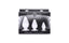 XR Brands Master Series Triple Cones Anal Plug Set 3 Piece Clear XR Brands