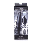 Master Series Ass Pand Large Inflatable Silicone Plug Black