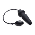 Master Series Ass Pand Large Inflatable Silicone Plug Black