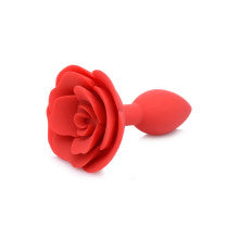 XR Brands Master Series Booty Bloom Silicone Rose Anal Plug Red Secondary image