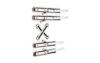 XR Brands Master Series Kink In the Dark Glowing Hog Tie Set Fluro Green