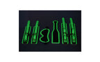 XR Brands Master Series Kink In the Dark Glowing Bondage Set Fluro Green