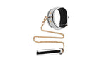 XR Brands Master Series Kink in the Dark Glowing Collar and Lead Fluro Green