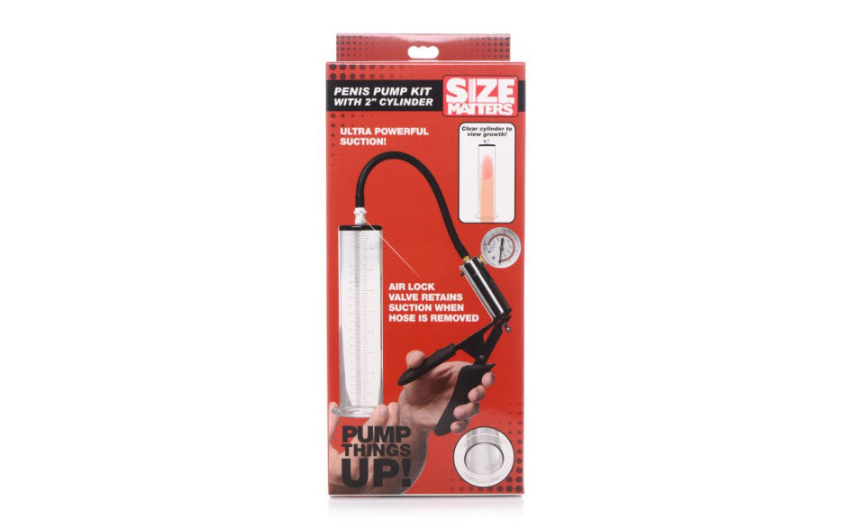 Size Matters Mens Penis Pump Kit With Cylinder