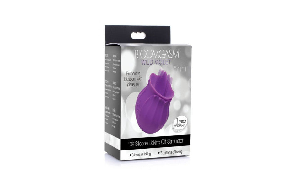 XR Brands Bloomgasm Wild Violet 10X Licking Clitoral Vibrator XR Brands Main image