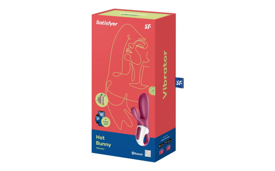 Satisfyer Hot Bunny App Controlled Rabbit Style Clitoral & G Spot Massager Satisfyer