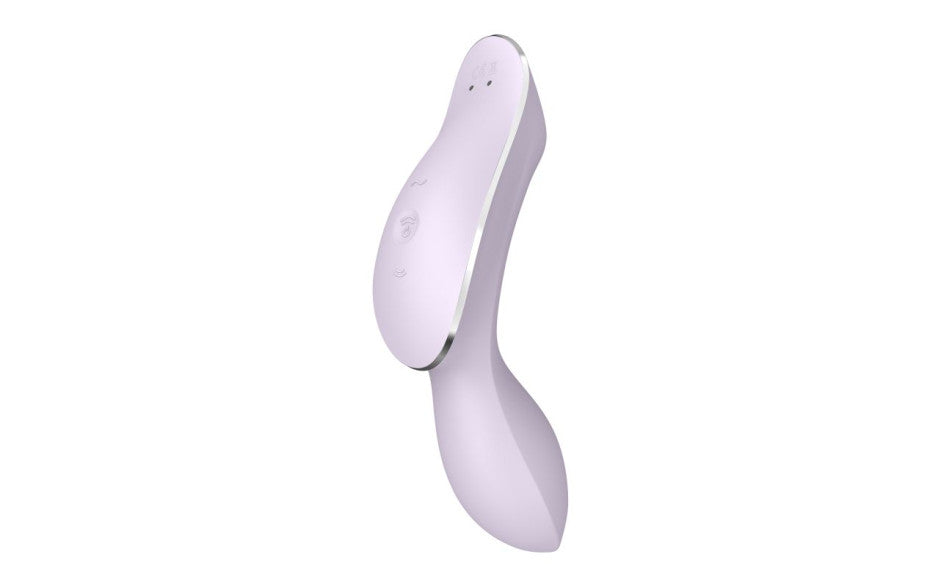 Satisfyer Curvy Trinity 2 Insertable Air Pulse Clitoral & G Spot Vibrator Violet Satisfyer