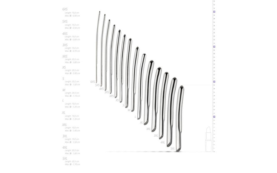 Sinner Gear Single Ended Dilator Set 14 Piece Sinner Gear