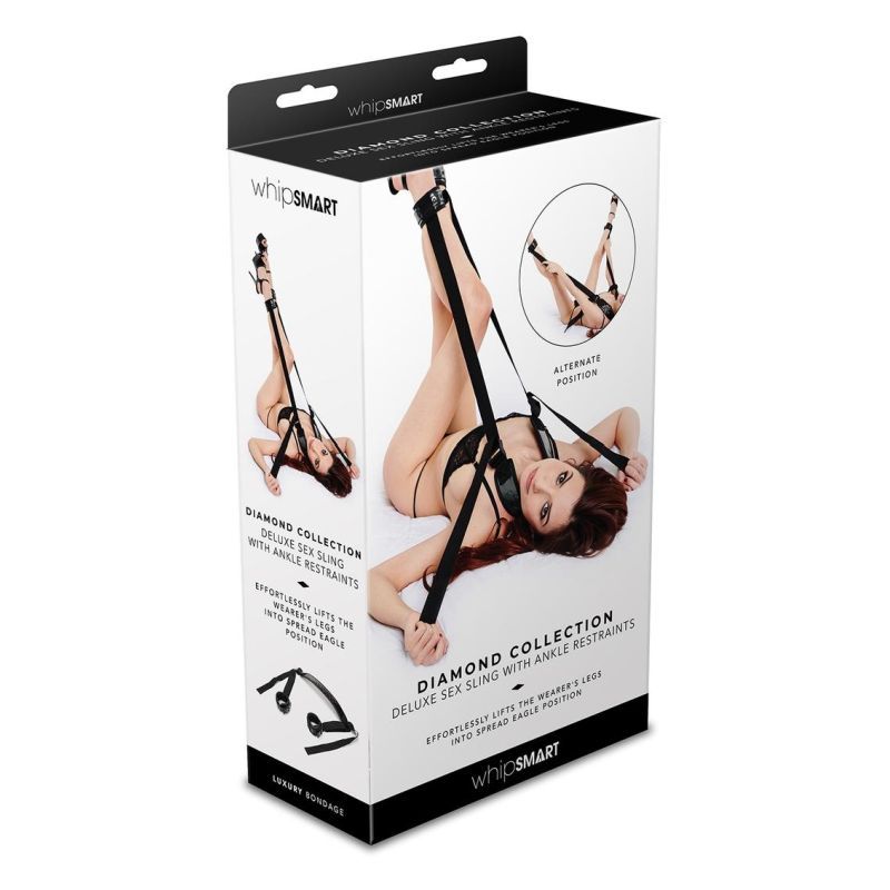 Whip Smart Diamond Deluxe Sex Swing With Ankle Restraints