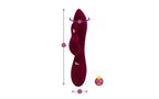 Viben Pzazz Rechargeable Thumping Rabbit Vibrator Ruby Viben